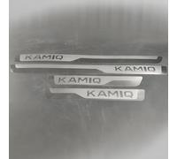 4 Stück Auto Einstiegsleisten Schutz für Skoda Kamiq 2023 2024, Edelstahl Material Autotürschwellenleiste Schwellerleisten Auto Zubehör