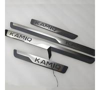 4 Stück Auto Einstiegsleisten Schutz für Skoda Kamiq 2024 2023-2018, Edelstahl Material Autotürschwellenleiste Schwellerleisten Auto Zubehör