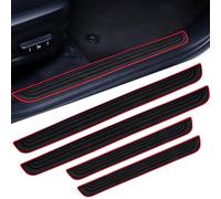 4 Stück Auto Einstiegsleisten Schutz für Skoda Kodiaq II 2024 2025, Kratzfester Gummi Auto Einstiegsleisten Schutz Edge Guards for Door Steps,C