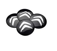 4 Stück Auto Nabendeckel Aufkleber, Radnabenabdeckung-Logo für Citroen 56mm, Nabenkappen Abzeichen Sticker, Felgen Aufkleber