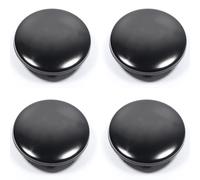 4 Stück Auto Nabenkappen Radnabenkappen für Skoda Kamiq (ab Bj.2019), Reifencenter Zubehör, Nabendeckel Stabil Fest Und Fällt Nicht Leicht,Black-56mm