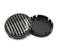 4 Stück Auto Nabenkappen Radnabenkappen für Skoda Kamiq Drive ab Bj.2020, Reifencenter Zubehör, Nabendeckel Stabil Fest Und Fällt Nicht Leicht,Carbon Fibre-65mm