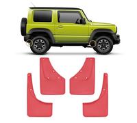 4 Stück Auto Schmutzfänger Spritzschutz Vorne und Hinten Fender Kompatibel für Suzuki Jimny 2019-2021,Red-Normal