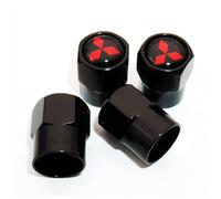 BAONITOU 4 Stück Auto Ventilkappen für Mitsubishi Space Star, Autoventil Kappe Auto Reifenventil Kappe Staubkappen Zubehör für Autoreifen Reifenventilkappen