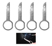 4 Stück Autoradio Ausbauwerkzeug, Radio Entriegelungswerkzeug, Kompatibel für VW für Ford für Mercedes Radios AutoRadio Entriegelung Werkzeug