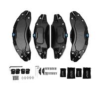 4 Stück Bremssattelabdeckung, Aluminiumlegierung, Auto Scheibenbremssattel Abdeckung, Vorne und Hinten, Auto Bremssattel Abdeckung, Ersatz für Modell Y 19 20 Zoll (Schwarz)