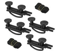 4 Stück Dachbox Befestigung U Bügel, Universal Auto Van Montage Fitting Kit, U-Halterung mit 8 Sicherungsmuttern, 85 mm Innenbreite, Dachbox Halterung Installationszubehörsatz