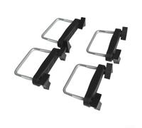 4 Stück Dachträger Klemmen 6cm U-Bügel Schellen für Dachbox | Befestigung Werkzeuglose Montage Gepäckträger Halter Auto Dachreling Clips Kofferraumträger Zubehör Reisegepäck