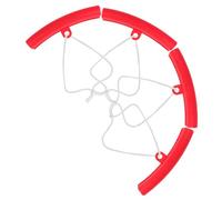 4 Stück Felgenschutzringe für Autofelgen, aus Kunststoff, Rot | Ersatz Felgenschutzzubehör, Schnelle Montage, für Radnaben und Werkstattarbeiten, Sichtbar Zufällige Farbe