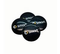 4 Stück Hochwertiges Nabendeckel für Smart 453 Fortwo 3. Gen 2015-2019, Staubdicht Rostfrei Wheel Caps Ausbleichen Das Stark Langlebig Felgendeckel,56mm