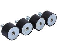 4 Stück M8 Gummipuffer aus Metall, Schwingungsdämpfer M8 30x20 Silentblock M8, Gummilager Gummipuffer für Luftkompressor Dieselmotor (VD30*20 M8*23)