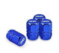 4 Stück Metall Auto Ventilkappen für Dacia Duster Logan Spring Mcv 2 Dokker Sandero Lodgy Jogger Bigster stabilen Reifendruck Reifen Schmücken Zubehör,D