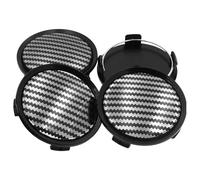 4 Stück Nabendeckel 75mm für Mercedes Benz A-klasse W169 | 2004-2012 Radnabenkappen Felgendeckel Nabenkappen Schutzzubehör dekorative Autoreifen-Felgenzubehör,Carbon Fiber