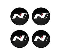 4 Stück Nabendeckel Aufkleber für Hyundai I20 I30 Kona Tucson Sonata Elantra Veloster Azera 56 mm Auto Zubehör Radnabenkappen
