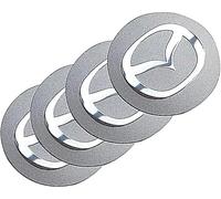 4 Stück Nabendeckel/Aufkleber Nabenkappen für Mazda 2 3 6 ATENZA CX-5 CX-7 CX-8 60mm Felgen Radnaben Felgendeckel Felgenkappen Auto Zubehör