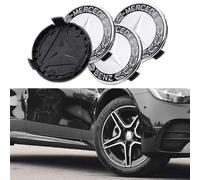 4 Stück Nabendeckel für Mercedes 75MM Radnabenkappen Felgendeckel Felgenkappen Nabenkappen Wheel Caps Radnabenabdeckun