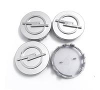 4 Stück Nabendeckel für Opel 60MM, Auto Nabenkappen mit Logo,Radnabenkappen Felgendeckel Felgenkappen Nabenkappen Wasserdicht ABS Wheel Caps,Silver