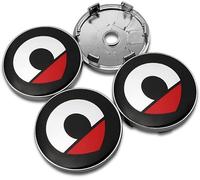 4 Stück Nabendeckel für Smart 451 453 Fortwo Forfour 60mm, Staubdicht Wasserdicht Anti Rost Radnabenabdeckung Radnabendeckel Felgendeckel Felgenkappen Autozubehör,A