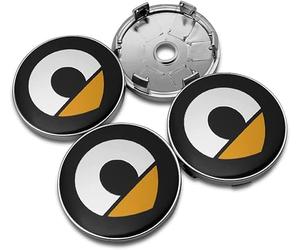 4 Stück Nabendeckel für Smart 451 453 Fortwo Forfour 60mm, Staubdicht Wasserdicht Anti Rost Radnabenabdeckung Radnabendeckel Felgendeckel Felgenkappen Autozubehör,C