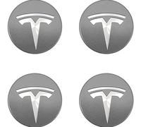 4 Stück Nabendeckel für Tesla Model 3 X S 65mm Radnabendeckel Felgendeckel Radnabenkappen Felgenkappen Nabenkappen Wheel Caps Radnabenabdeckung,G
