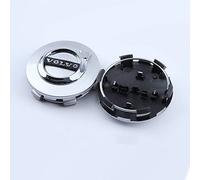 4 Stück Nabendeckel Radnabendeckel für Volvo V40 V60 V90 S60 S90 XC40 XC60 65mm, Radkappen-Kit Nabenkappen, Abdeckkappen, Original-Alufelgen, Caps Felgenkappen,Silver