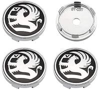 4 Stück Nabenkappen für Opel Vauxhall Astra k Insignia Vectra Crossland Corsa 60mm, Nabendeckel, Felgenkappen, Radnabenabdeckung, Felgendeckel, Staub/mit Logo