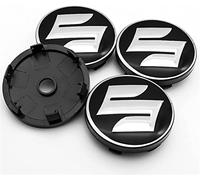 4 Stück Nabenkappen für Suzuki-CELERIO Spacia Baleno SX4 Vitara Jumny 60mm, Nabendeckel, Felgenkappen, Radnabenabdeckung, Felgendeckel, Staub/mit Logo