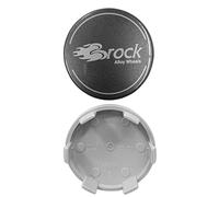 4 Stück Original Brock Nabendeckel 60mm Grau Glänzend EM126 4er-Set Nabenkappen Felgenkappen Radnabenkappen Nabenabdeckungen Felgennabenabdeckungen Radnabenabdeckungen Felgennabendeckel Radnabendeckel