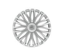 4 Stück PKW 15 Zoll Radzierblende ABS MILANO SILBER für Stahlfelgen