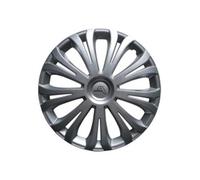 4 Stück PKW 15 Zoll Radzierblende NYLON RIVA SILBER für Stahlfelgen