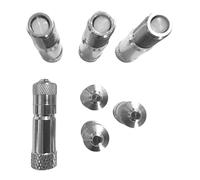 4-Stück Premium Ventilverlängerung für PKW Wohnmobil Transporter Lieferwagen 4er-Set Ventiladapter Autoventil-Verlängerung Reifenventiladapter Verlängerung für Radzierblenden (Edelstahl, 19mm)