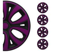 4 Stück Radblenden Radkappen Radzierblenden 16" Zoll Stahlfelgen Lila Schwarz