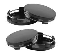 4 Stück Radnabenkappen 60mm passend für Skoda Kodiaq (NS) 2016-2024 (Aftermarket Wheels), Felgendeckel Nabenkappen Set Design Zubehör Staubdicht Langlebig,Black