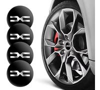 4 Stück Radnabenkappen Aufkleber, für Dacia Dokker Jogger Duster Spring Bigster Lodgy Solenza Largus 56mm Radnabendeckel Radnabenabdeckung Nabenkappen Zentralabdeckung Abzeichen Accessoires