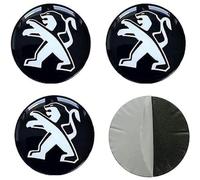 BAONITOU 4 Stück Radnabenkappen für Peugeot 55mm, Nabendeckel Aufkleber Radnabenabdeckung Nabenkappen Radnabenkappen Felgen Aufkleber Auto