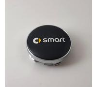 4 Stück Radnabenkappen für Smart Fortwo Forfour 450 451 454 453, Auto Zubehör für Radnaben Felgenkappen Nabenkappen Logo Radnabenabdeckung Nabendeckel,B