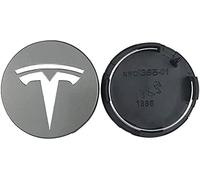 4 Stück Radnabenkappen für Tesla MODEL 3 MODEL S MODEL X 60MM, Radnabendeckel, Felgenkappen, Radnabenabdeckung, Felgendeckel, Wasserdicht/Anti-Rost