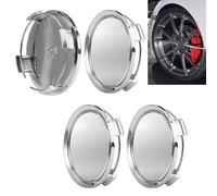 4 Stück Radnabenkappen, OD 75 mm ID 69 mm Universal ABS Nabenkappen | Nabendeckel Silber Glänzend,Oberfläche Polierte Radnabenabdeckung,Hochwertiges Radnabendeckel,für Radnaben,Auto Zubehör
