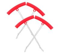 4 Stück Reifen und Felgenschutzringe aus Kunststoff, Rot | Ersatz Felgenschutzzubehör, Leicht Montierbar, für Reifenwechsel und Pannenhilfe, Passend für Fahrradfelgen Zufällige Farbe