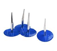 4 Stück Reifenpannen-Reparatur-Set mit Kabel, 6 mm, Pilz-Patch, Gummi-Set für Auto, Motorrad, LKW, Bus, Traktor, hochtemperaturbeständig, strapazierfähig, selbstreparierend