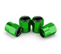 4 Stück Reifenventilkappen für Skoda Rapid/Slavia/Coupe Enyaq iV, Universal 13x8MM Ventilkappen Auto Reifen Ventil Stem Caps Autoventil Kappe Zubehör,F Green