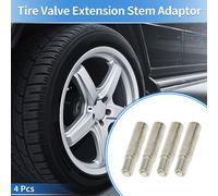 4 Stück Reifenventilverlängerung, 39mm Länge Ventilverlängerungsrohre Universal