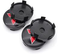 4 Stück Wagen Radnabenkappen für Mitsubishi Pajero Asex Outlander Eclipse Cross 60mm Reifen Felgen Felgendeckel Radkappen Car Hub Centre Caps Wheel Stickers,Black Style