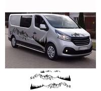 4 STÜCKE Autotüraufkleber, Für Renault Trafic 2 3 MK3 MK2 Wohnmobil-Tuning-Zubehör Vinylfolie Motorhaubenabdeckung Motorgrafik-Aufkleber