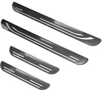 4 Stücke Edelstahl Auto Einstiegsleisten für Mazda CX-30 CX30 2019-2022, Willkommenspedal Türschweller Schutzstreifen, Styling Zubehör,Carbon Fiber