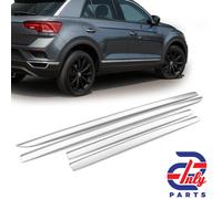 4 Teilig für VW T-ROC Türleisten Zierleisten Türschutz Chrom Edelstahl (ab 2017)