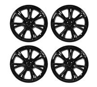 4-teiliges 19-Zoll-Radnabenkappen-Set, passend für Model Y 2020 bis 2023 - glänzendes Schwarz, Starkes, Robustes ABS, Kratzfeste und sportliche Felgenabdeckungen (Glänzendes Schwarz)