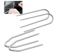 4-teiliges Autoradio Bügel Removal Instrument Schlüssel, Universelles Ausbauwerkzeug zur Radioentfernung DIN-Freigabetasten Entriegelungsschlüssel und Entriegelungs-Bremssättel von Auto-Audiosystemen
