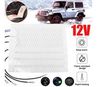 4 tlg Auto Sitzheizung Carbon Heizmatten Nachrüstsatz Universal KFZ PKW 12V