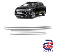 4 Tlg Türleisten Zierleisten Türschutz Chrom Edelstahl für VW T-ROC (ab 2017)